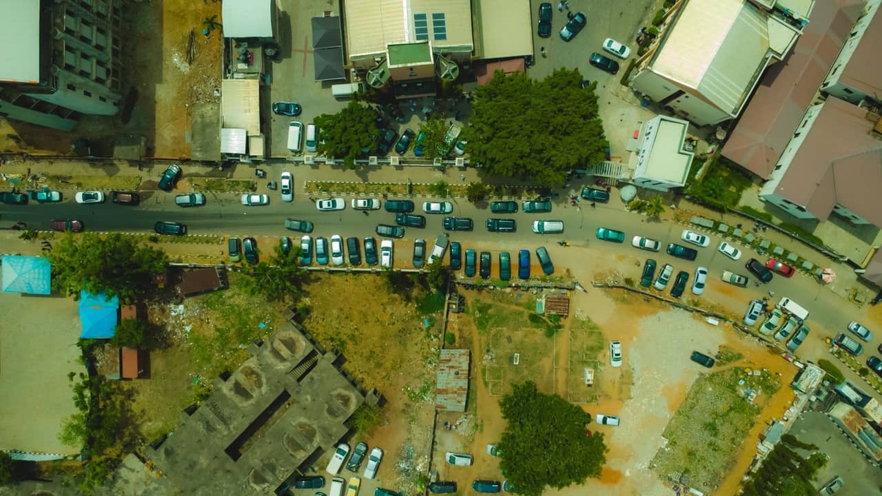 Starlink dish secured on Abuja FCT estate rooftop by professional installer